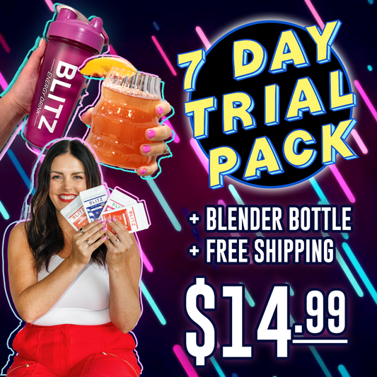 Limited Time Offer - 7 Trial Packs + Shaker Bottle + Free Shipping